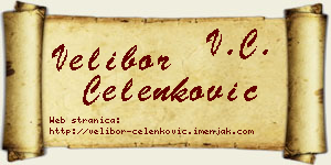 Velibor Čelenković vizit kartica